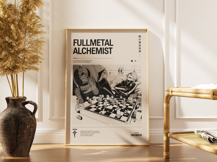 FULLMETAL ALCHEMIST — Ed, Al & the Chessboard Art Print