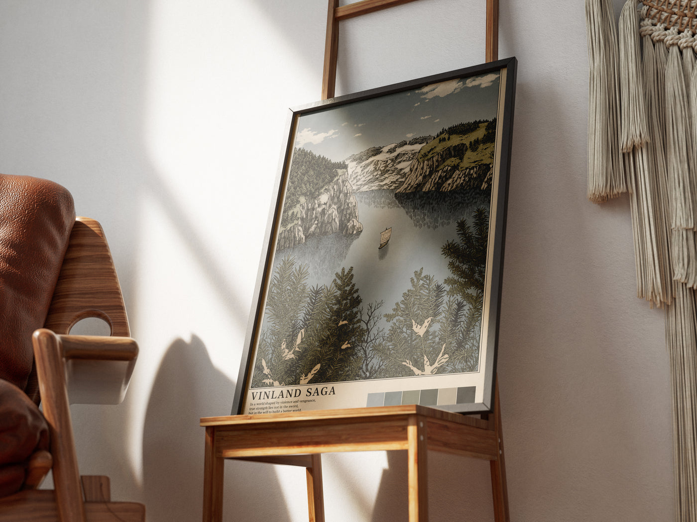 VINLAND SAGA — The Fjord & the Longship Art Print