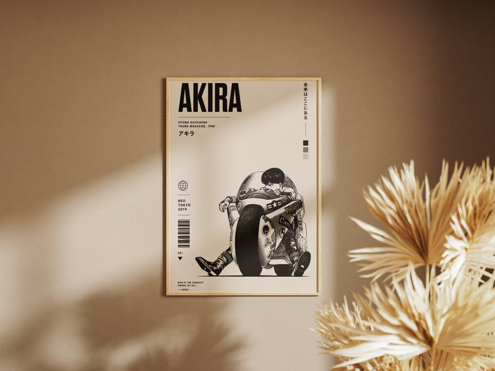 AKIRA — Kaneda & the Capsule Bike Art Print